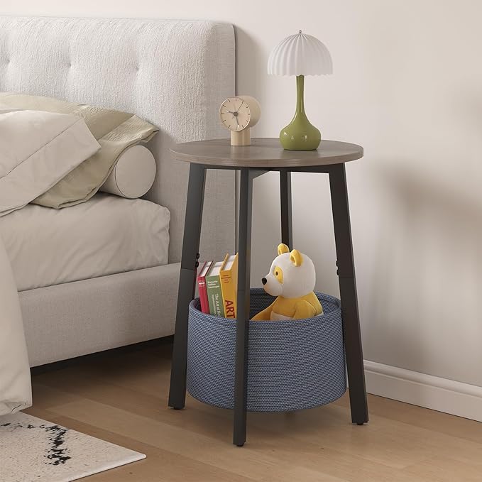 sthmec Small Round Side End Table Set of 2