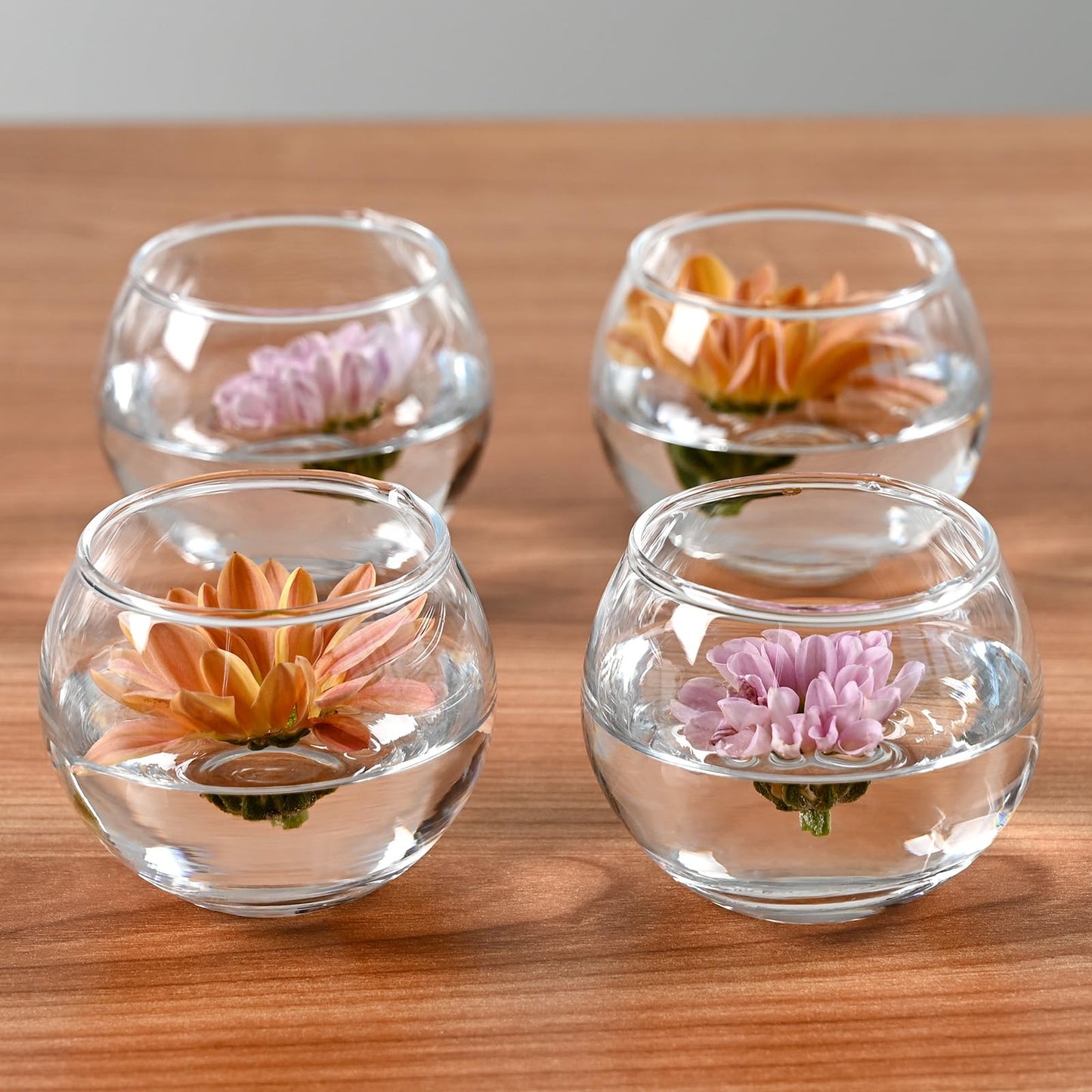 FrutPunch Candle Holder, Glass Candle Holder, Transparent Votive Candle Holders, Can be Used for Engagement, Wedding, Party, Gift Giving and Other Occasions Set of 6