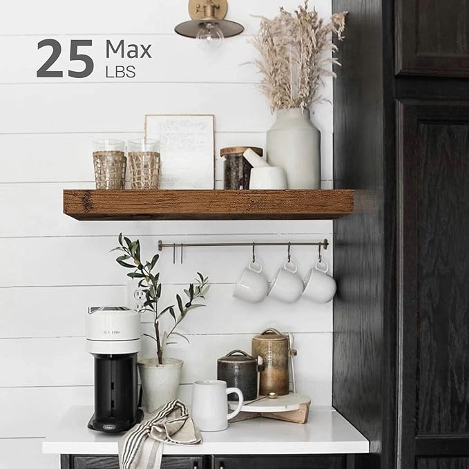 QEEIG Floating Shelves for Wall Bathroom Shelf Bedroom Kitchen Living Room