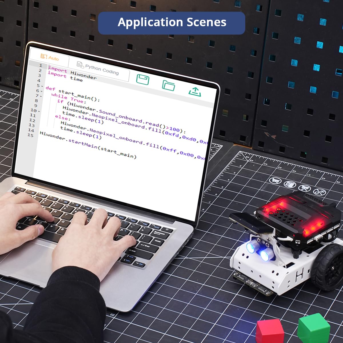 LewanSoul AiNova AI Vision Robot Car for Scratch & Python Programming, Coding Robot Kit STEM Projects Educational Building Robot Open Source Smart Robotic, Standard Kit
