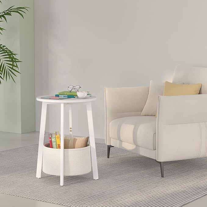 sthmec Small Round Side End Table