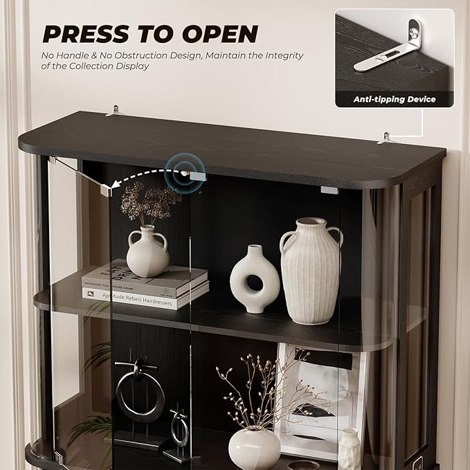 BROTTAR Large Rounded Display Cabinet