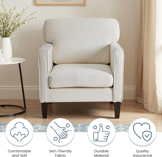 DUMOS Modern Accent Chairs for Living Room, Corner Chairs for Adults, Reading