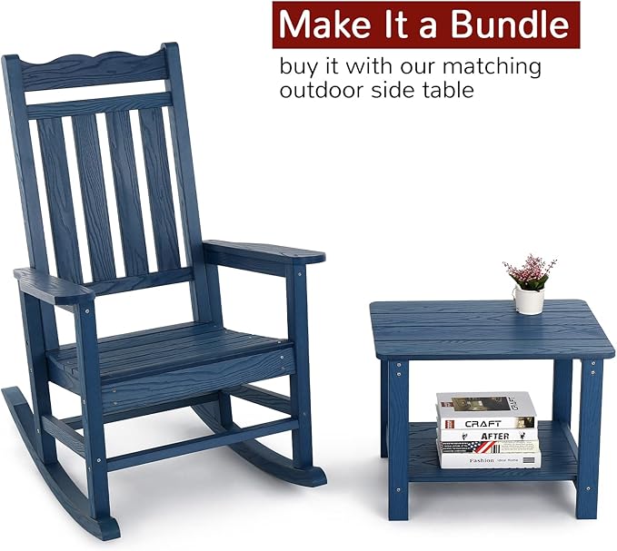 Stoog All-Weather Patio Rocking Chairs Set of 2