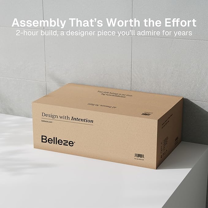 BELLEZE Set of 3 Modular Sideboard