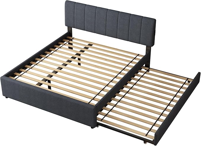 Queen Size Upholstered Platform Bed