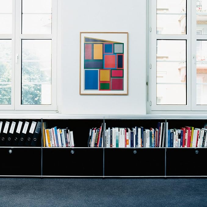Modern Storage Cabinet Black G Versatile Free-Standing Organizer