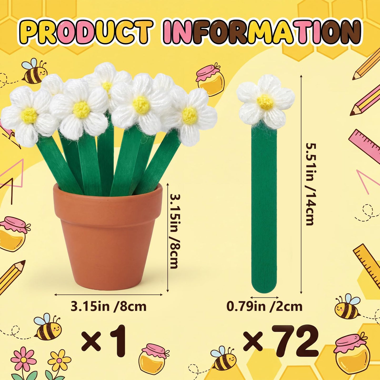 Chunful 72 Flip Name Sticks with Storage Pot Talking Flip Name Stick Counting for Classroom Back to School Management Teacher Essential Student Grouping Tally Educational and Learning Supply(Elegant)
