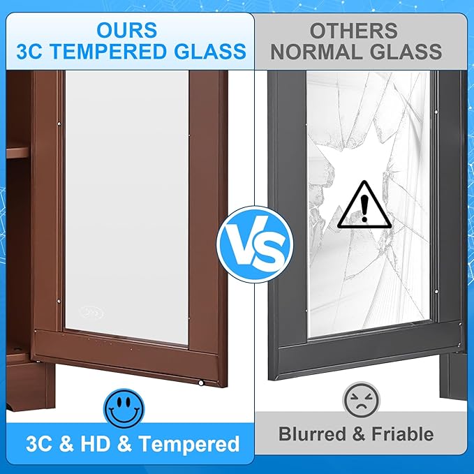 Polup Glass Display Cabinet, Display Case