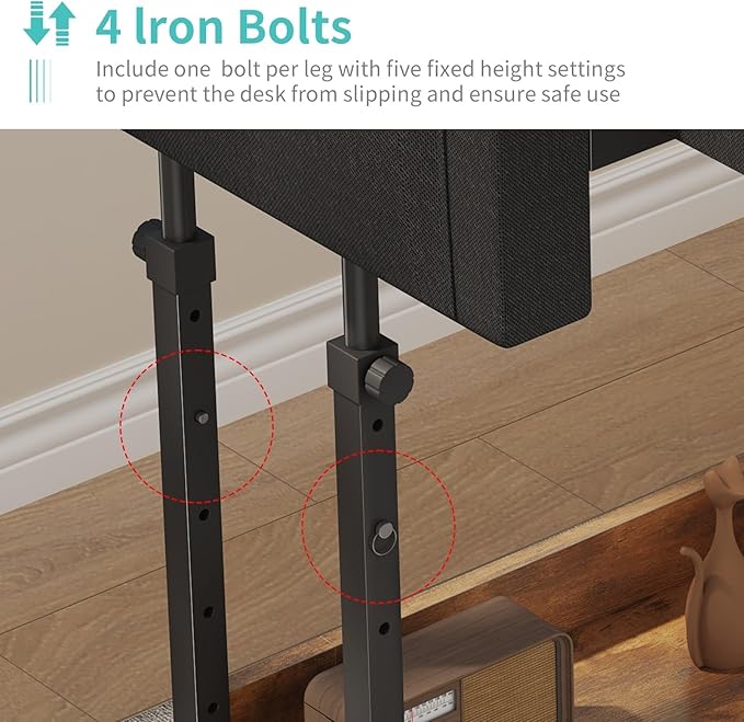 WINAZ Rolling Standing Desk Adjustable Height
