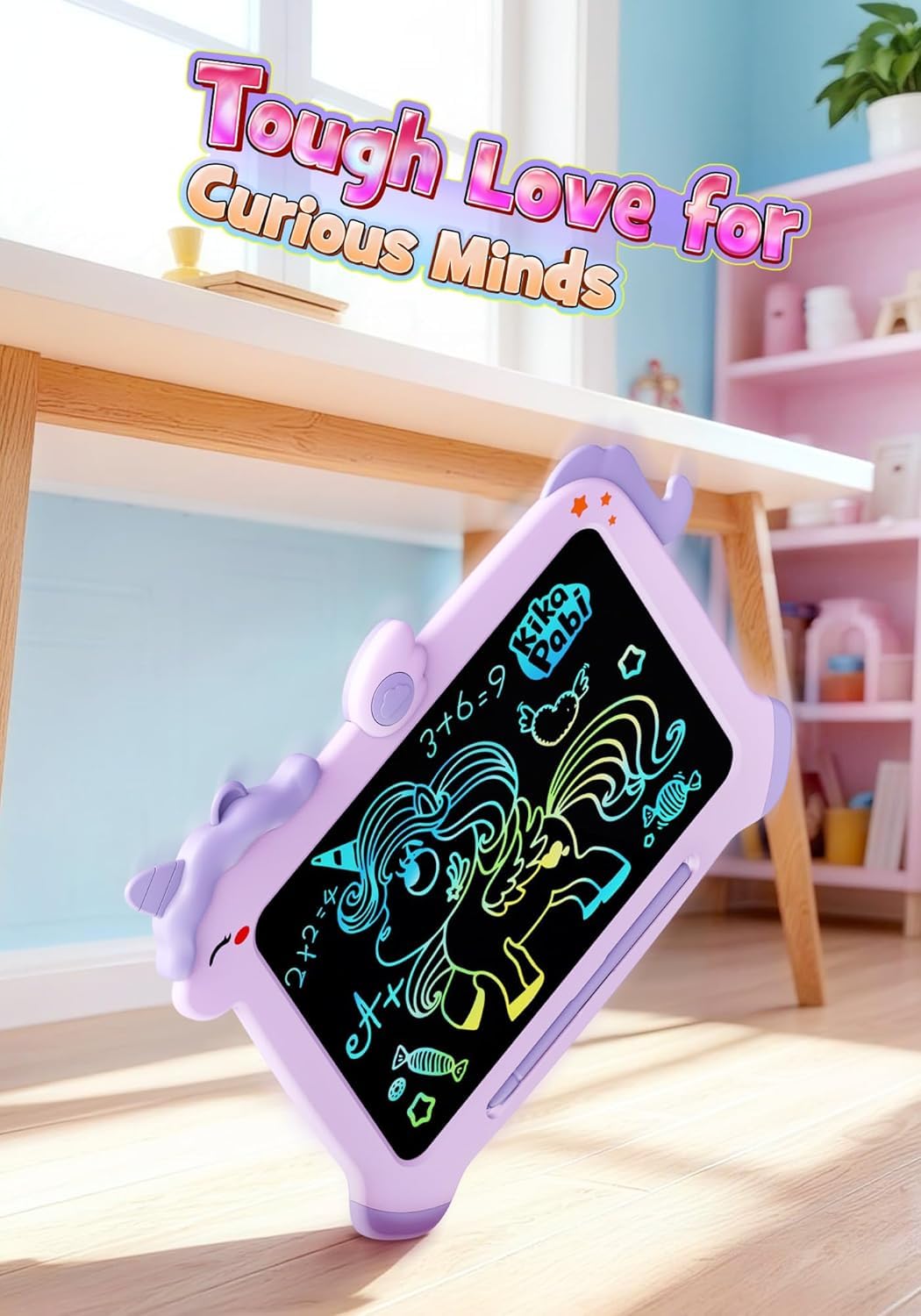 8.5 inch LCD Writing Tablet for Kids, Unicorn Toys Gifts for Girls Aged 3-5, Toddler Girl Kids Educational Travel Toy, Birthday Gift for 3 4 5 6 7 8 9 Year Old Girl (Purple)