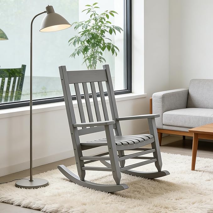 Oversized Outdoor Wooden Rocking Chair