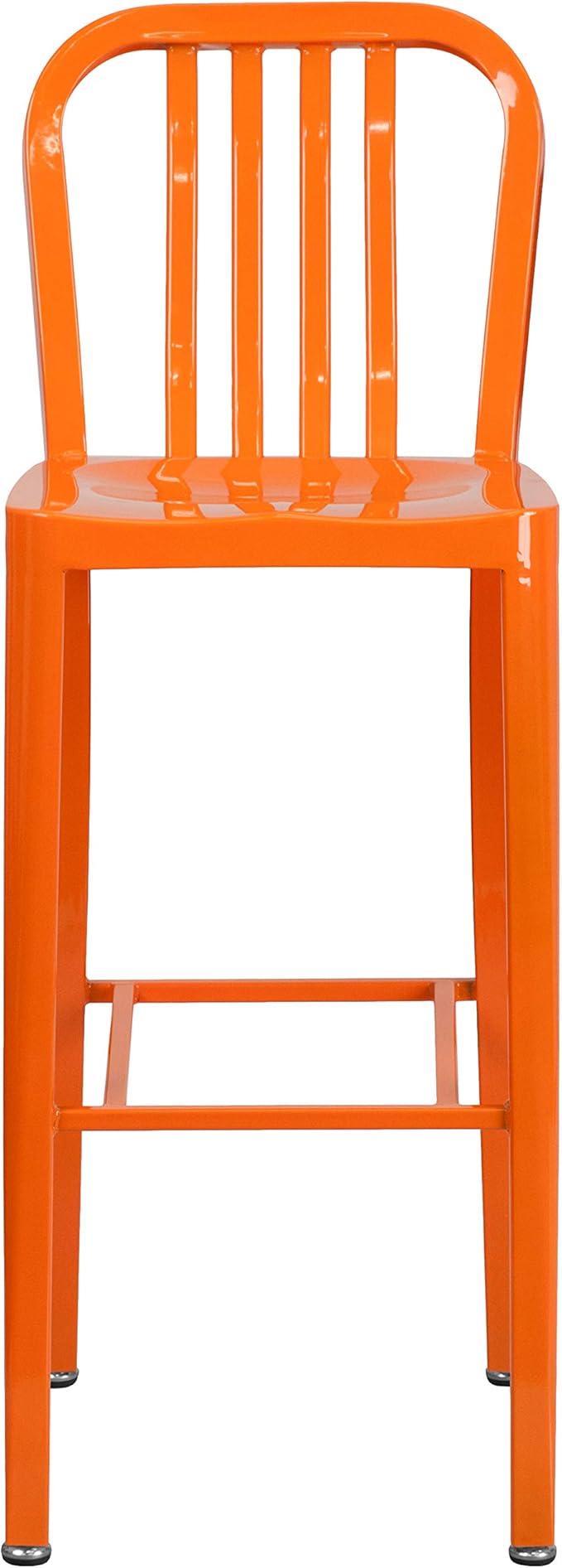 Flash Furniture Gael Commercial Grade 2 Pack 30" High Orange Metal