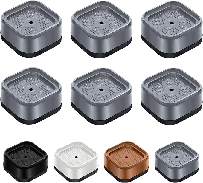 shouwuhho 6 Pack Furniture Risers Adjustable Bed Risers Heavy Duty Lifts Height