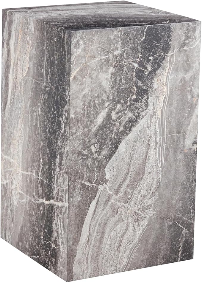 End Table Living Room Table, Faux Marble Sofa Couch Side Table, Bedside