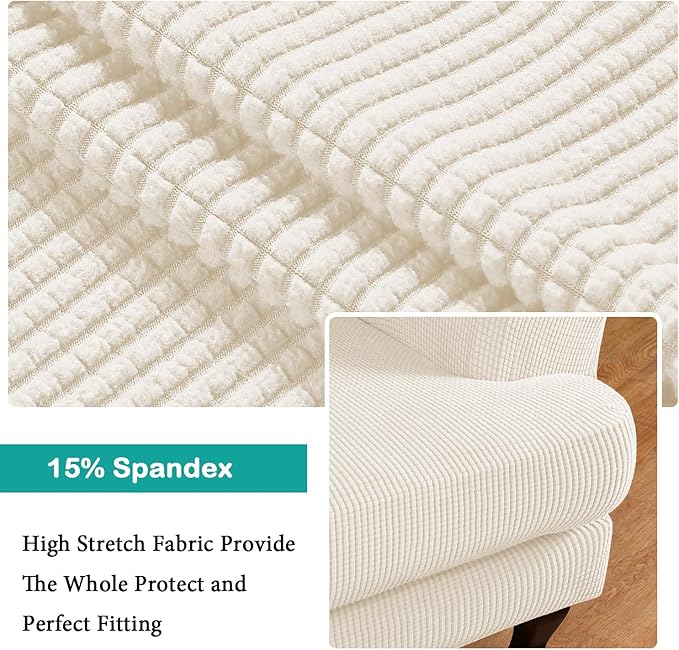 Turquoize Wingback Chair Covers 2 Piece Wing Chair Slipcover Stretch Slipcovers