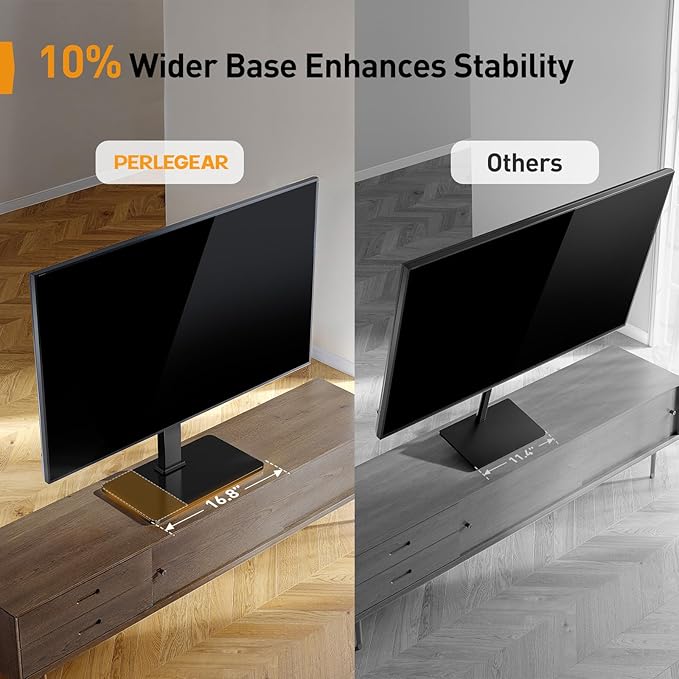 Perlegear Tabletop TV Stand, Universal TV Stand