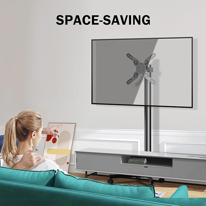 XINLEI Mobile TV Carts, Rotating Rolling TV Stand on Wheels