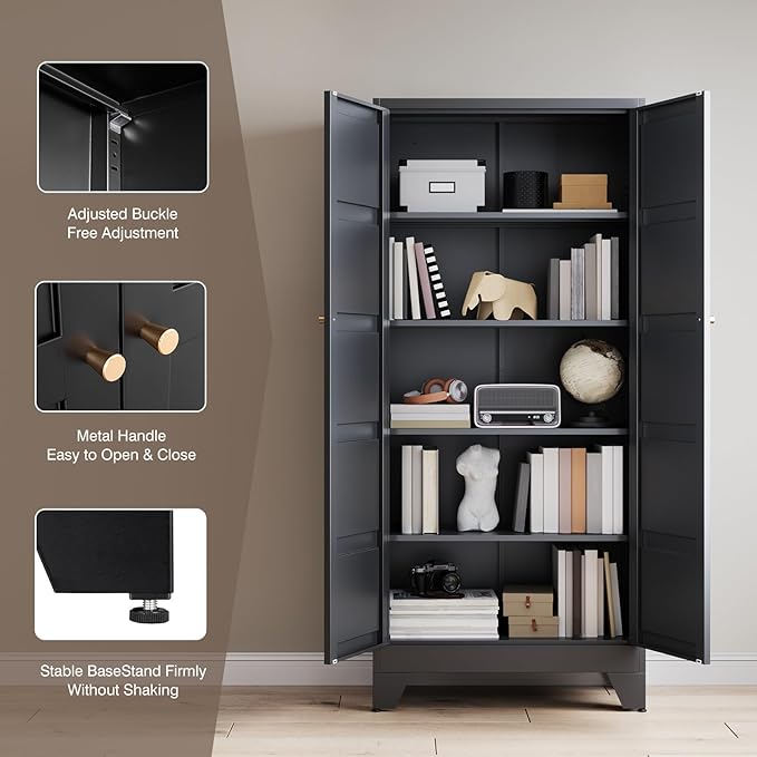 Yizosh Metal Pantry Cabinet,