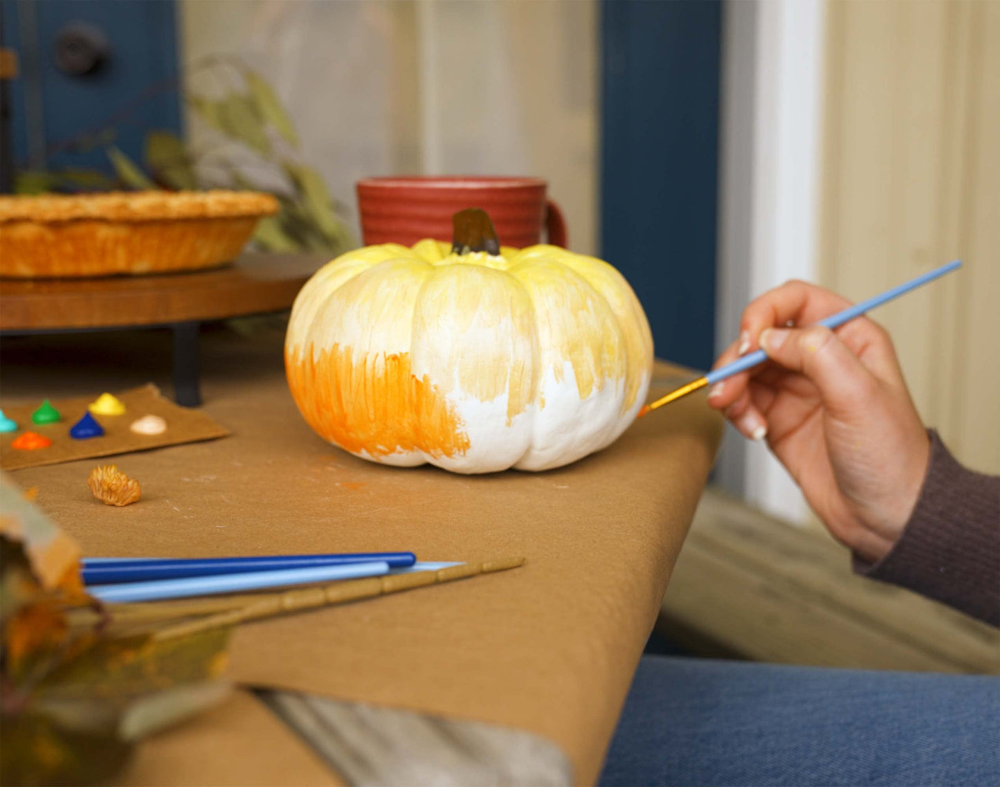 Elanze Designs Classic White 6 inch Resin Harvest Decorative Pumpkin