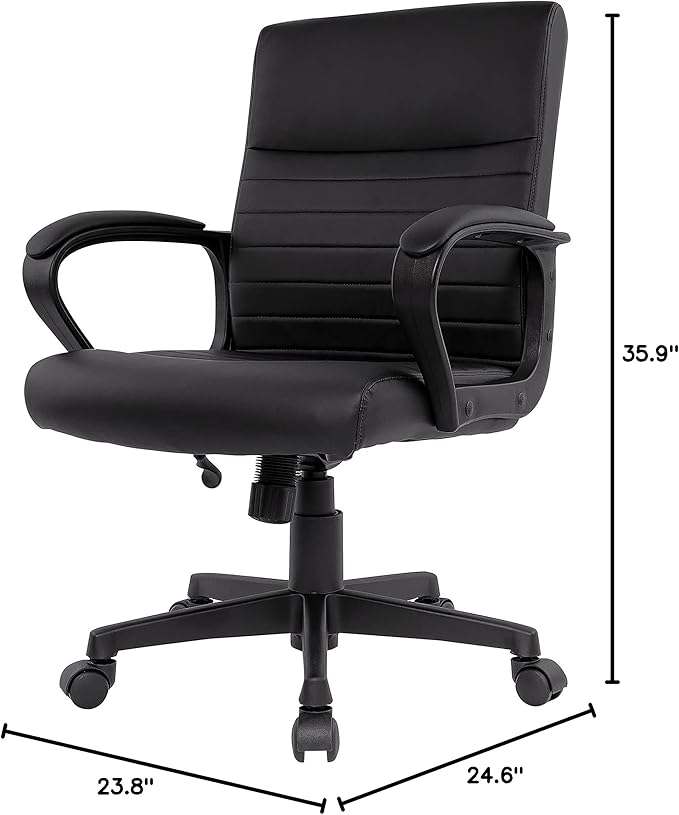 STAPLES Tervina Luxura Mid-Back Manager Chair