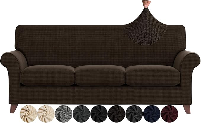 ZNSAYOTX 4 Piece Sofa Covers for Living Room Anti Slip Stretch Couch Covers for