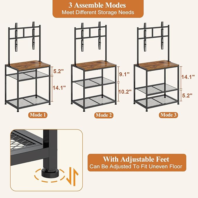 23 Inch to 50 Inch Floor Small Corner TV Stand