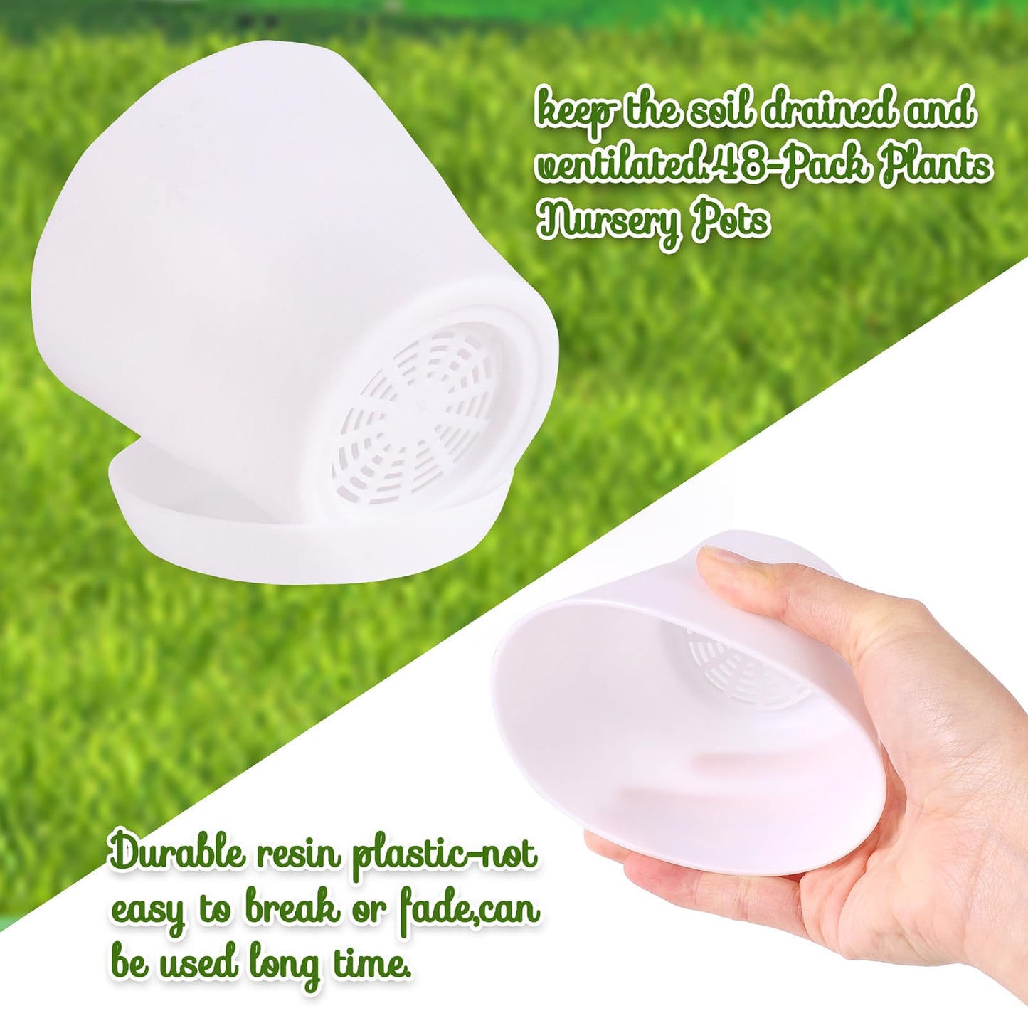 Aweyka 30 Pack Garden Plastic Pot Craft Kit DIY Flower Plant Crafts Nursery Pots with Stickers Flower Planting Growing Kit for Spring Summer Home Classroom School Creative DIY Art Project Activities