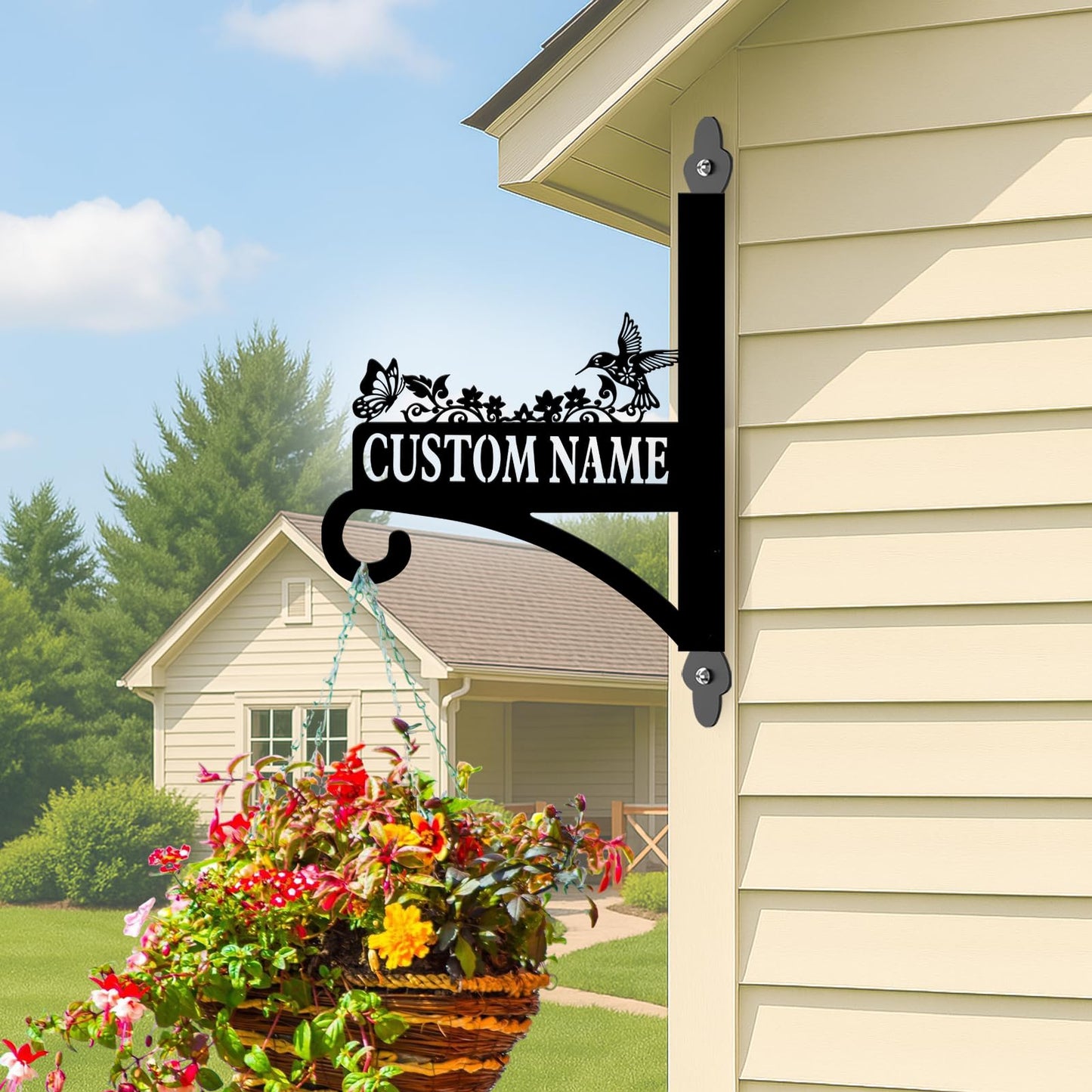 Kotagi Custom Plant Hanger Hook Housewarming Gifts | Personalized Brackets for Hanging Plants | Rust-Resistant Flower Pot Hangers | Gifts for Grandparents Plant Lovers