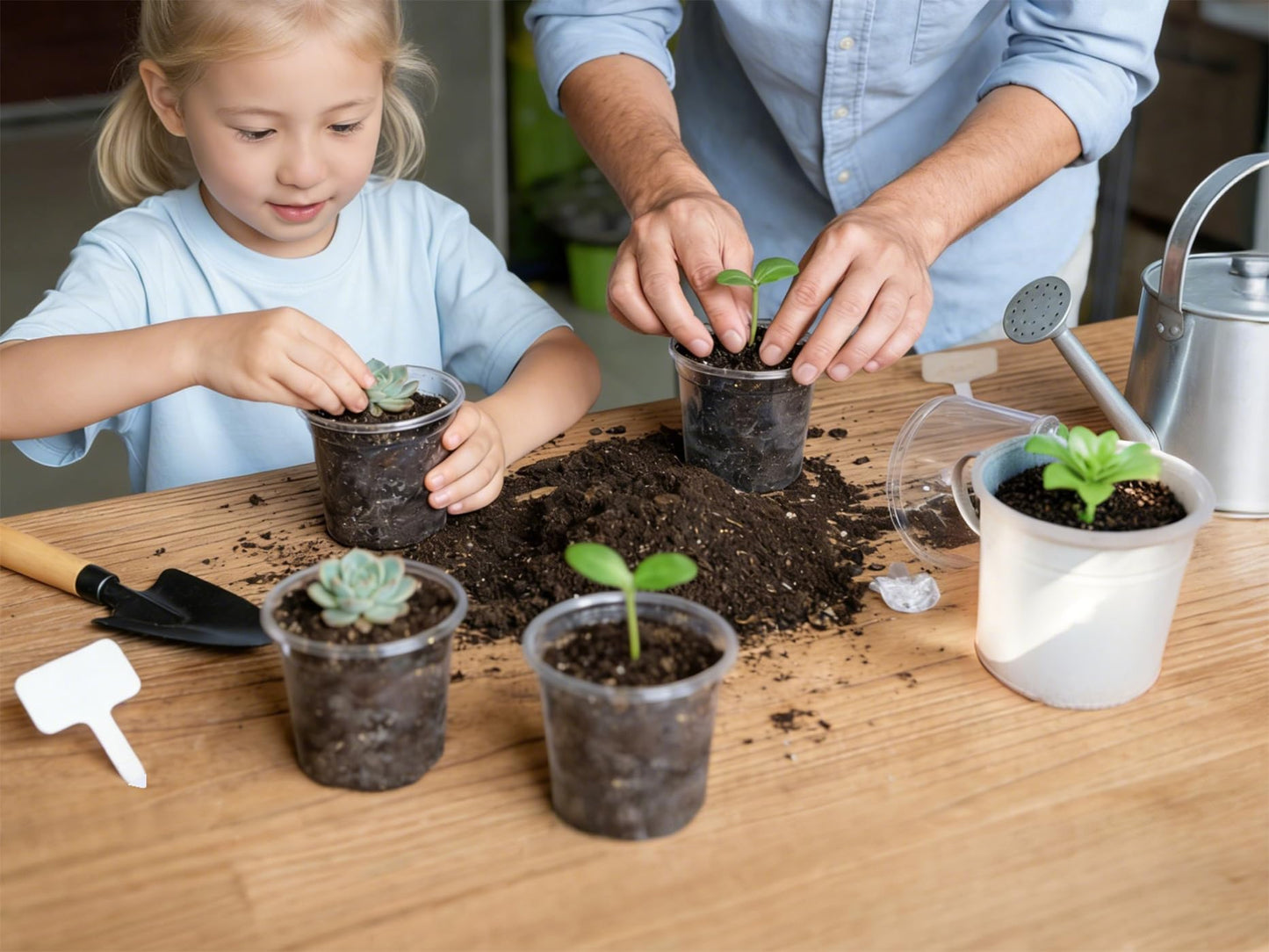 RZOIKZOI 30-Pack Clear Nursery Pots with Drainage Holes (3.5/4/5 Inch) – Transparent Plastic Plant Pots with 30 Labels, Assorted Sizes for Seed Starting, Succulents, Indoor and Outdoor Use