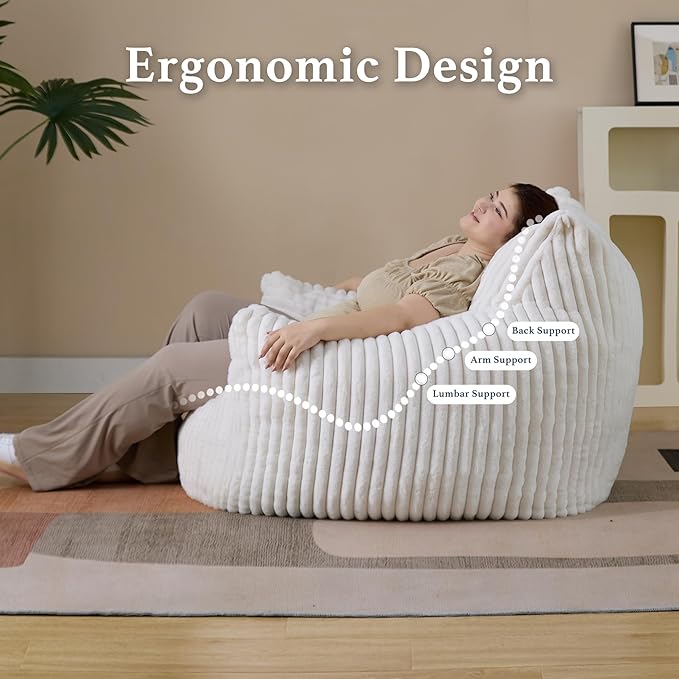 Giant Plush Bean Bag Chair for Adults