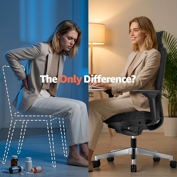 ErgoSift M2 Office Chair Ergonomic Desk Chair High-Back Mesh Desk Chair