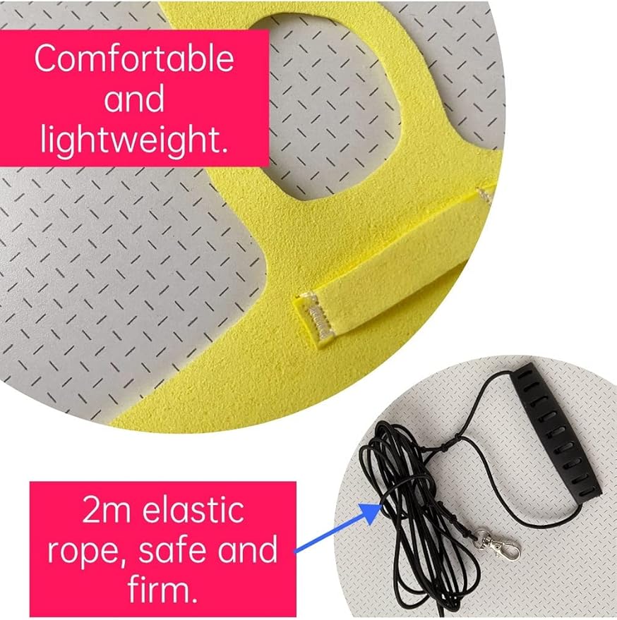 Bird Flight Harness Vest Parrot Flight Suit with Leash for Parakeets Cockatiels Conures Budgies, Bird Flying Clothes with Rope and Handle for Outdoor Activities Training (Medium,Yellow)