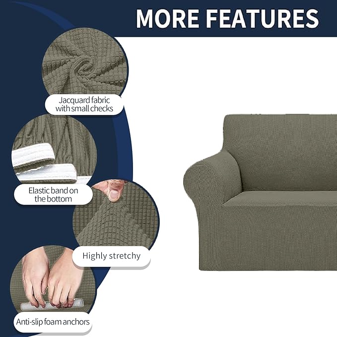 Cupuamon 2026 New Stretch Chair Sofa Slipcovers Couch Cover