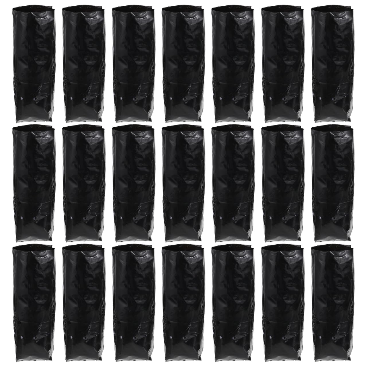 OFFSCH 100Pcs Plastic Nursery Bags Pe Planting Pouches for Water Permeability Lightweight Gardening Bags for Fruits Vegetables and Flowers