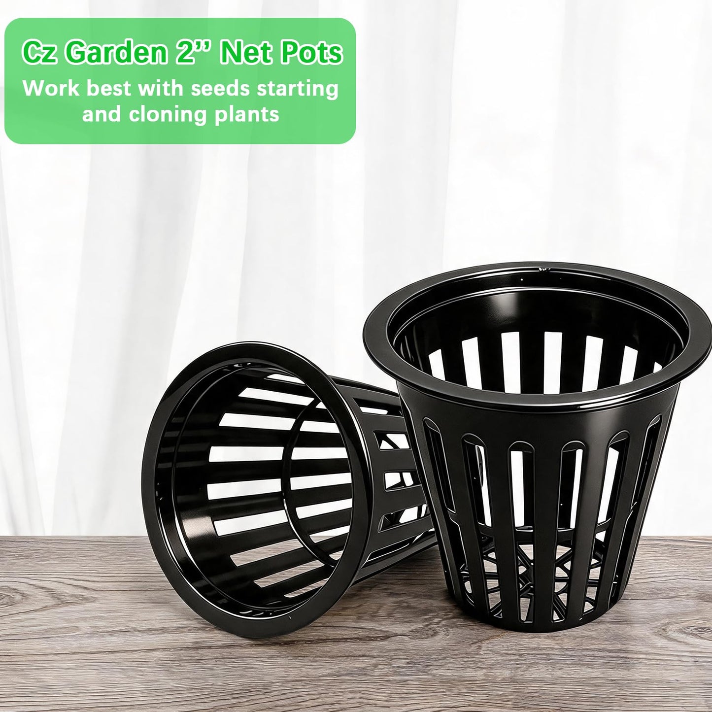 KoMvzyl 200PCS 2 inch Net Pots,Hydroponics Cup, Net Cups for Indoor or Outdoor Growing