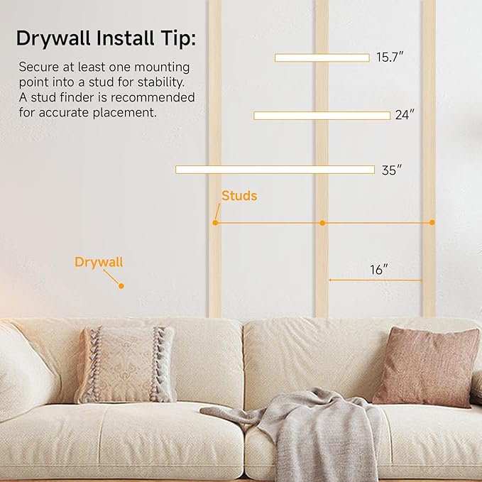 Oak Floating Shelves Wood for Wall 15.7in Wall Mounted Display Ledge Shelves