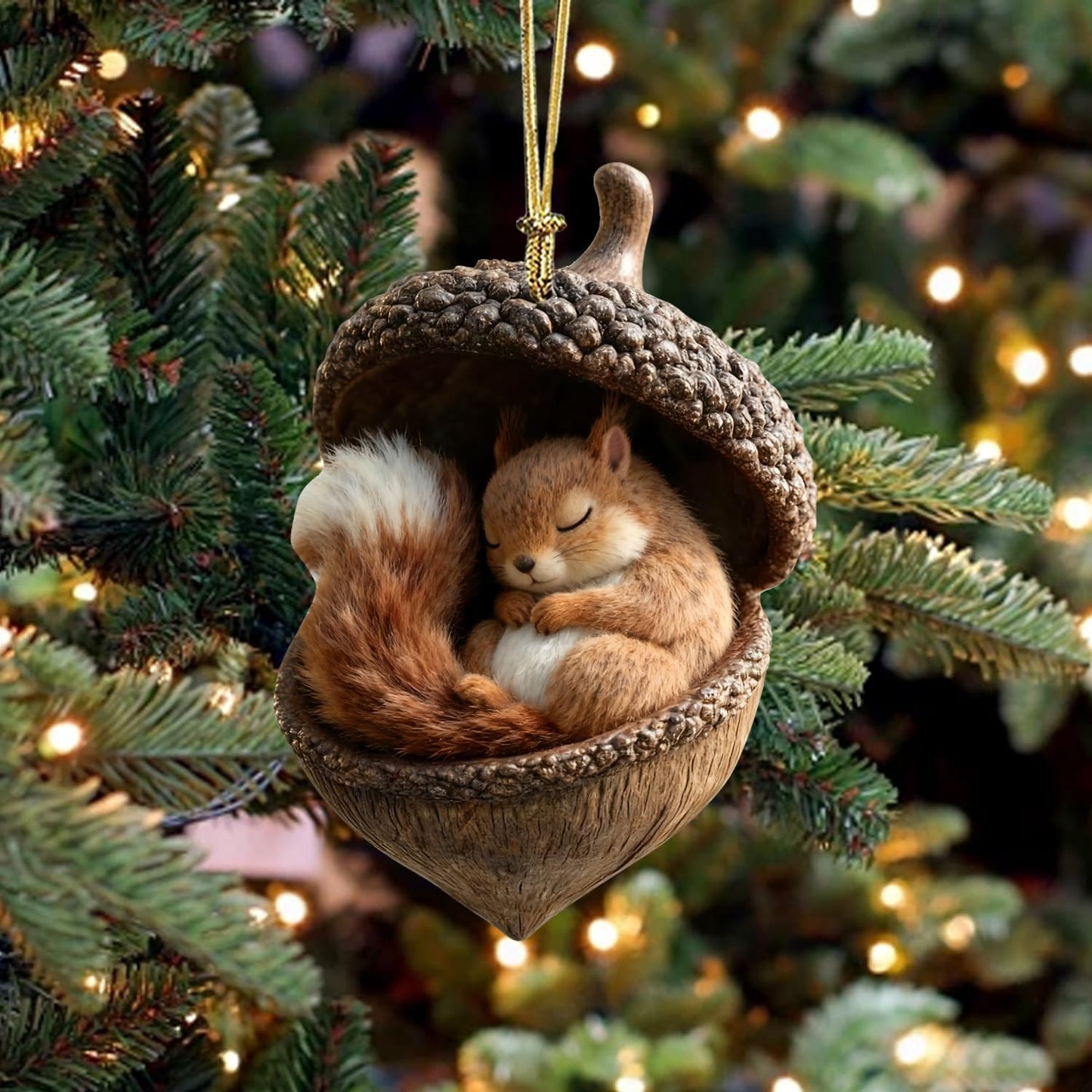 Christmas Tree Decoration,8Pcs Cute Animals Christmas Tree Acrylic Pendant, Fun Pinecone Xmas Hat Xmas Tree Accessories Christmas Pendants Hanging, Cat Hedgehog Penguin Christmas Ornament