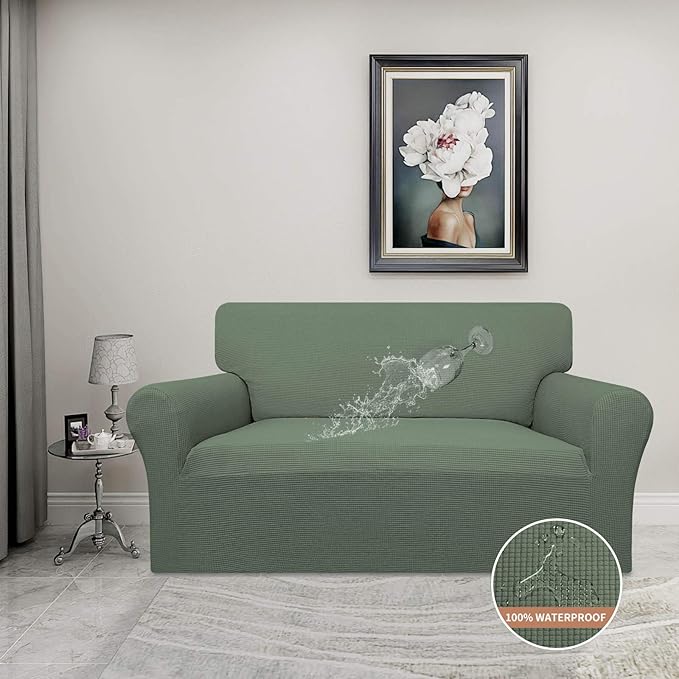 Easy-Going 100% Waterproof Oversized Loveseat Couch Cover, Dual Waterproof Sofa