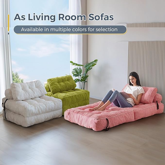 MAXYOYO Folding Sofa Bed, Convertible Sleeper Chair