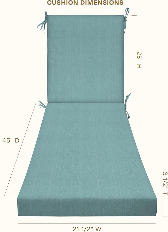Honeycomb Outdoor Chaise Lounge Cushion