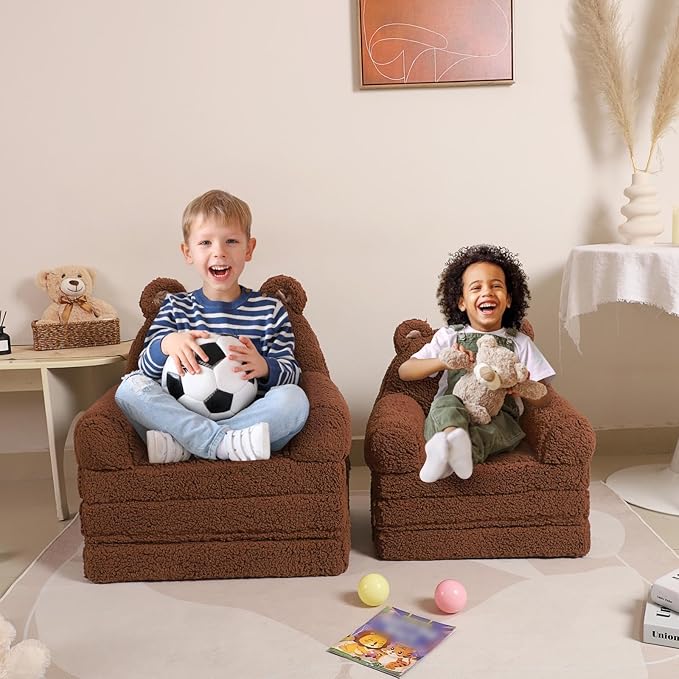 MOMCAYWEX Kids Sofa, Sherpa Couch