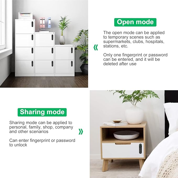 Fingerprint Cabinet Lock, Smart Electronic Cabinet Locks, Combination Password