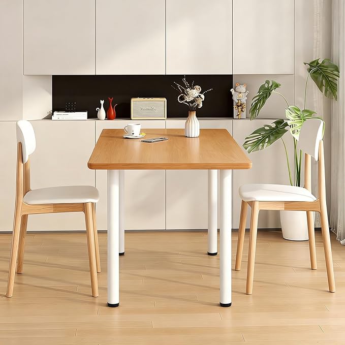 QLLY 28 inch Adjustable Metal Desk Legs, Heavy Duty Furniture Table Legs