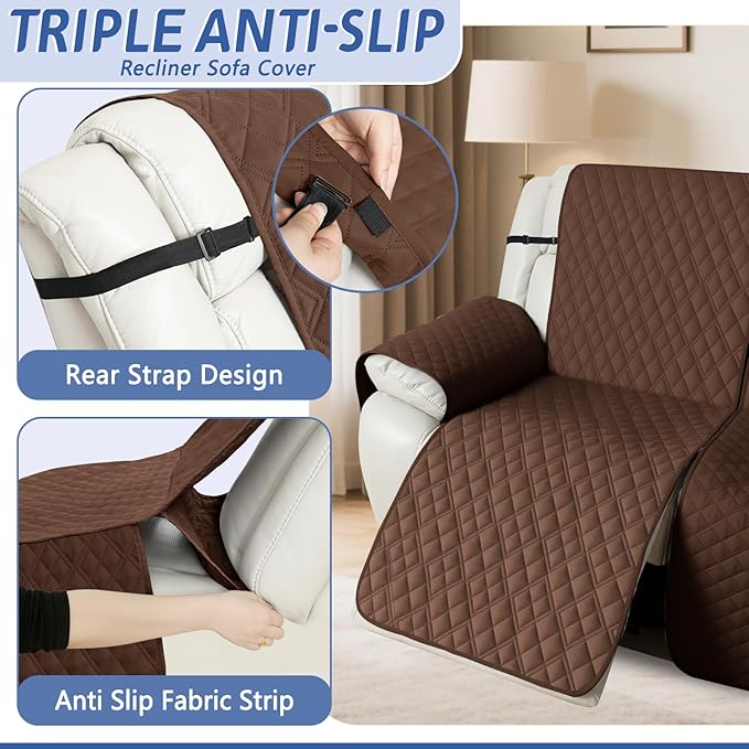 Arfntevss Recliner Sectional Couch Covers 1OO% Waterproof L Shape Sofa Cover