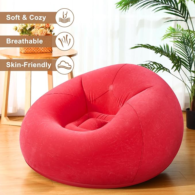 Realspring 6 9 12 Pcs Inflatable Bean Bag Chairs