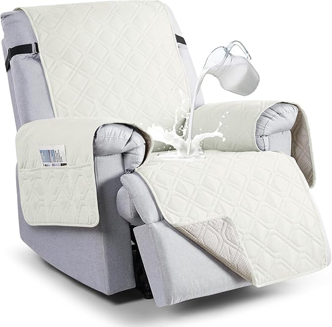 VANSOFY 100% Waterproof Recliner Chair Covers, Recliner Cover Non-Slip Dog