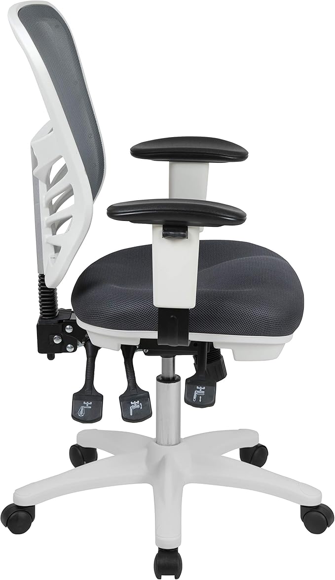 Flash Furniture Nicholas Mid-Back Swivel Office and Gaming Chair, Ergonomic
