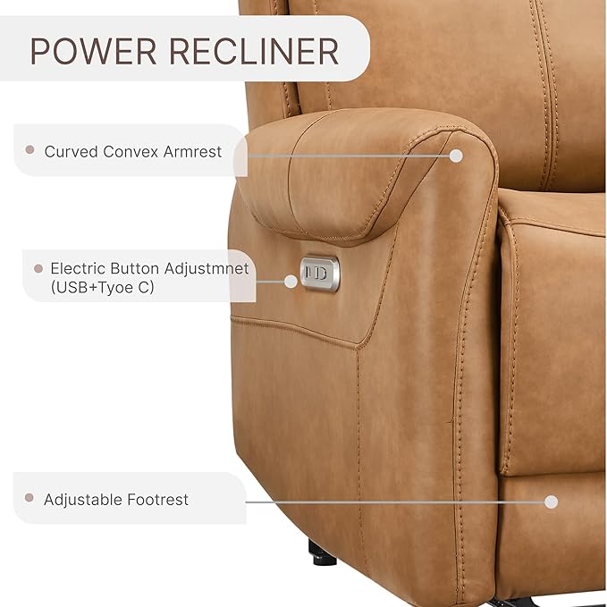 KISLOT Leather Recliner Chair Set of 2, Wall Hugger RV Recliners