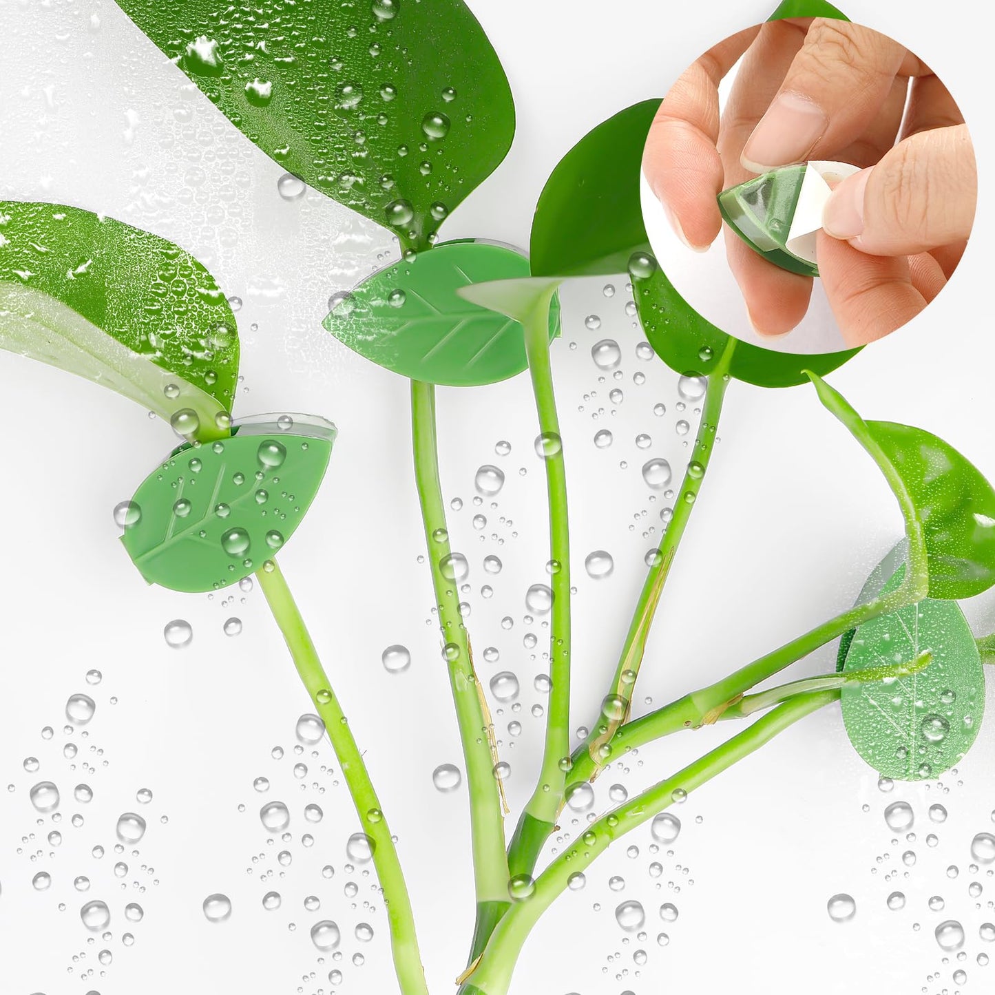 Plant Wall Clips - 30 Pcs Climbing Plant Fixture Clips for Vines & Leaf Accessories - Self-Adhesive Hanging Hooks for Indoor/Outdoor Garden